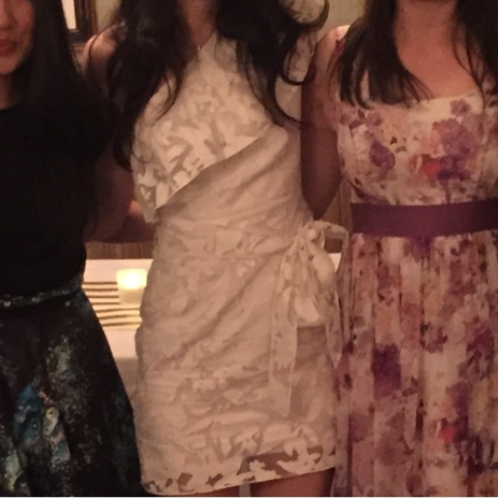 Milly White Floral Burnout Dress 2